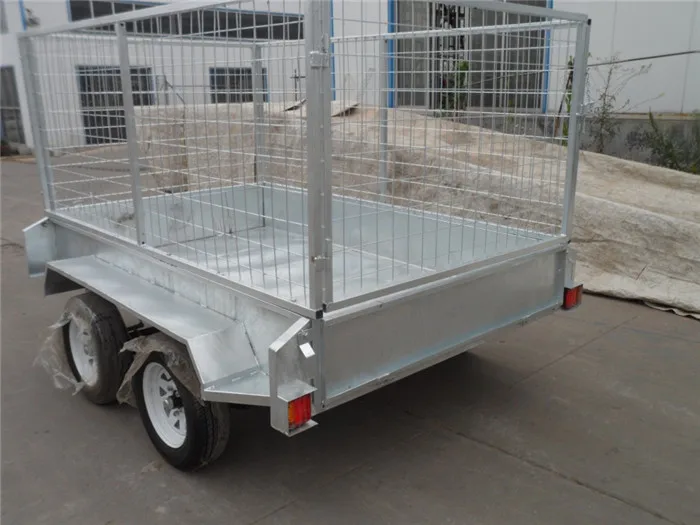 Heavy duty double axle farm box dump trailer for sale