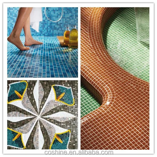 New design generous simple blue white swimming pool glass mosaic tiles