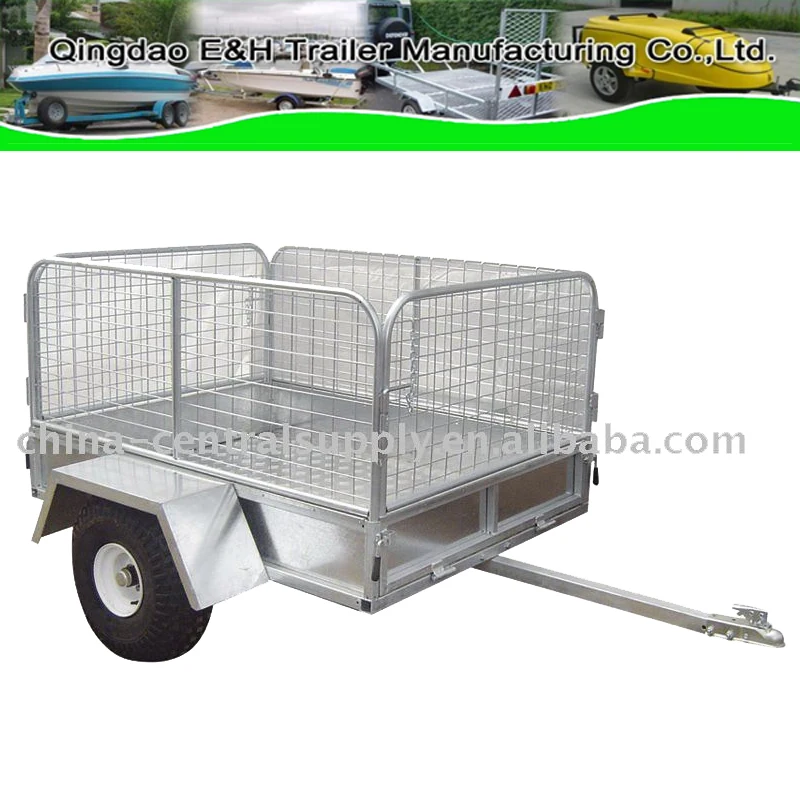 Wholesale buy Manufacturer made Small and Mini Galvanized Cage/Box trailer TT0080