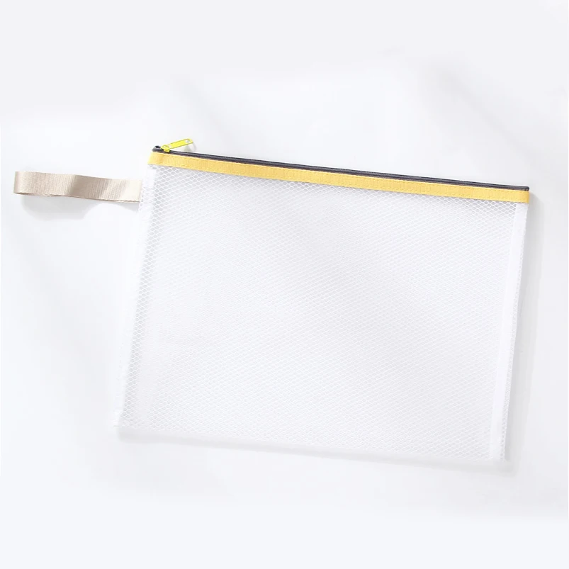Канцелярские Товары для офиса, оптовая продажа, экологически чистая пластиковая прозрачная застежка-молния A4, дорожная папка для хранения документов, сумка-папка