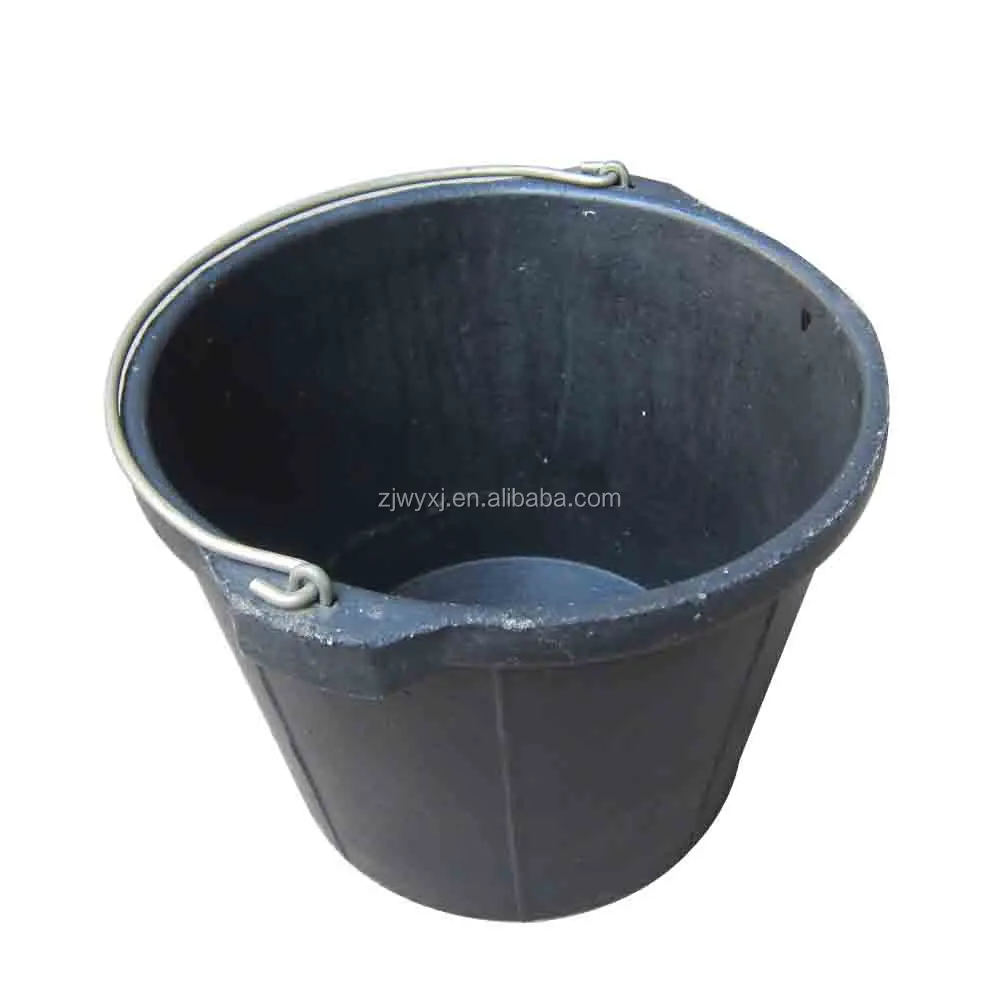 heavy duty rubber water pails rubber bucket
