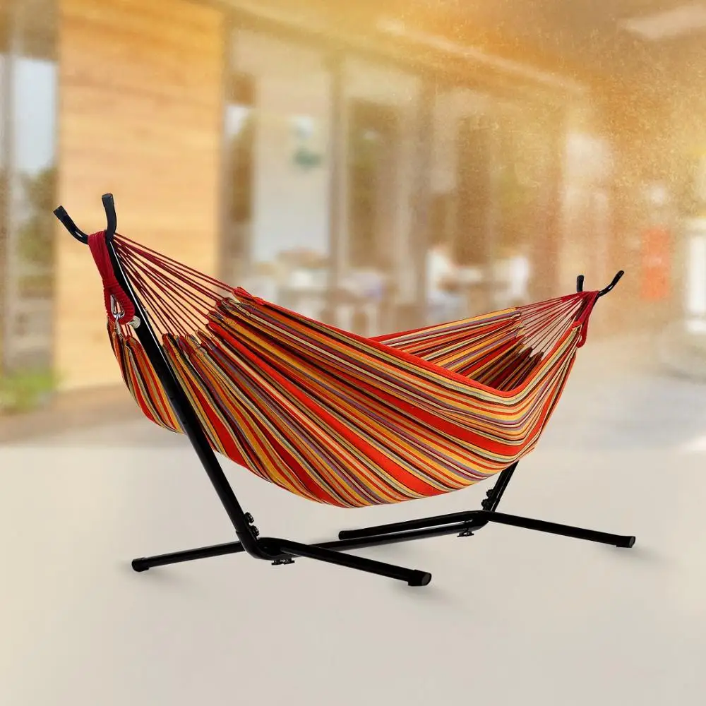 Metal Frame DIY Portable Hammock Stand With Double Hammock
