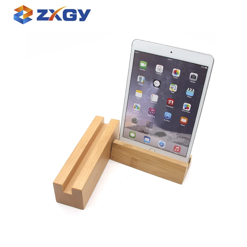 Natural Unfinished Wooden Menu Holder Base For Displaying