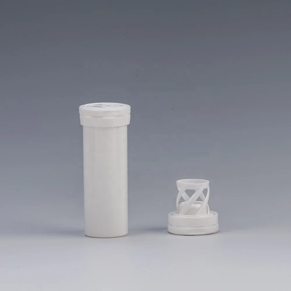 Empty Effervescent Tablet Tubes 84mm 99mm 96mm 133mm 144mm Plastic PP Calcium Vitamin C Effervescent Bottles With Desiccant Cap