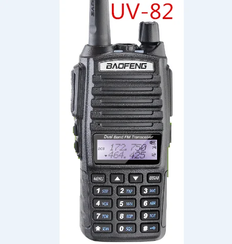 Новый BAOFENG UV-82 дешевые Радио УКВ двойной PTT ключ запуска FM ручной трансивер