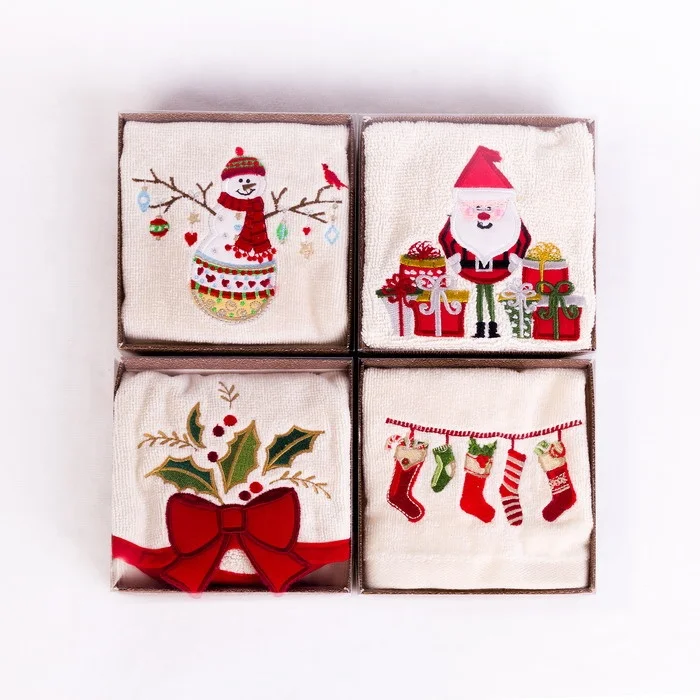 Christmas towel gift set christmas gift wrap set