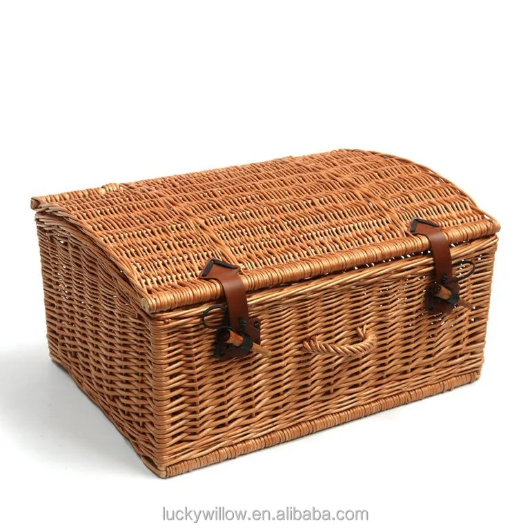 linyi willow mini Wicker wholesale foldable Picnic Baskets