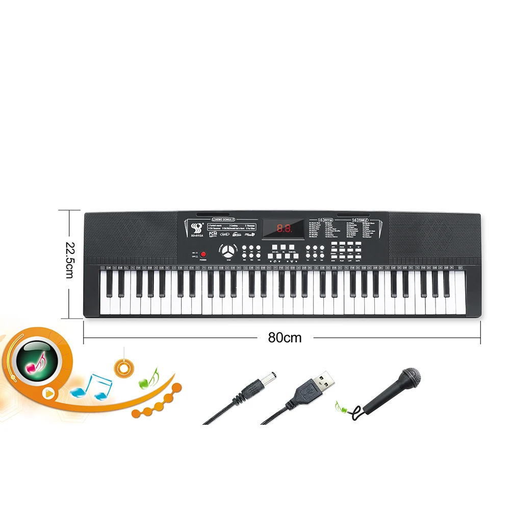 China  High Quality toy Electronic Organ For Instruments Musical Piano Keyboard