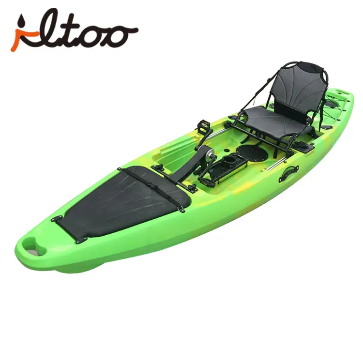 12ft one person foot pedal kayak with rudder system