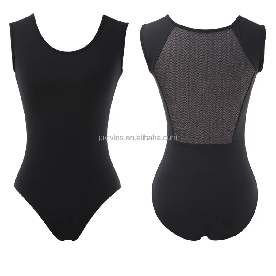 Adult Girls Sexy Mesh Back Gymnastics and Ballet Dance Leotard