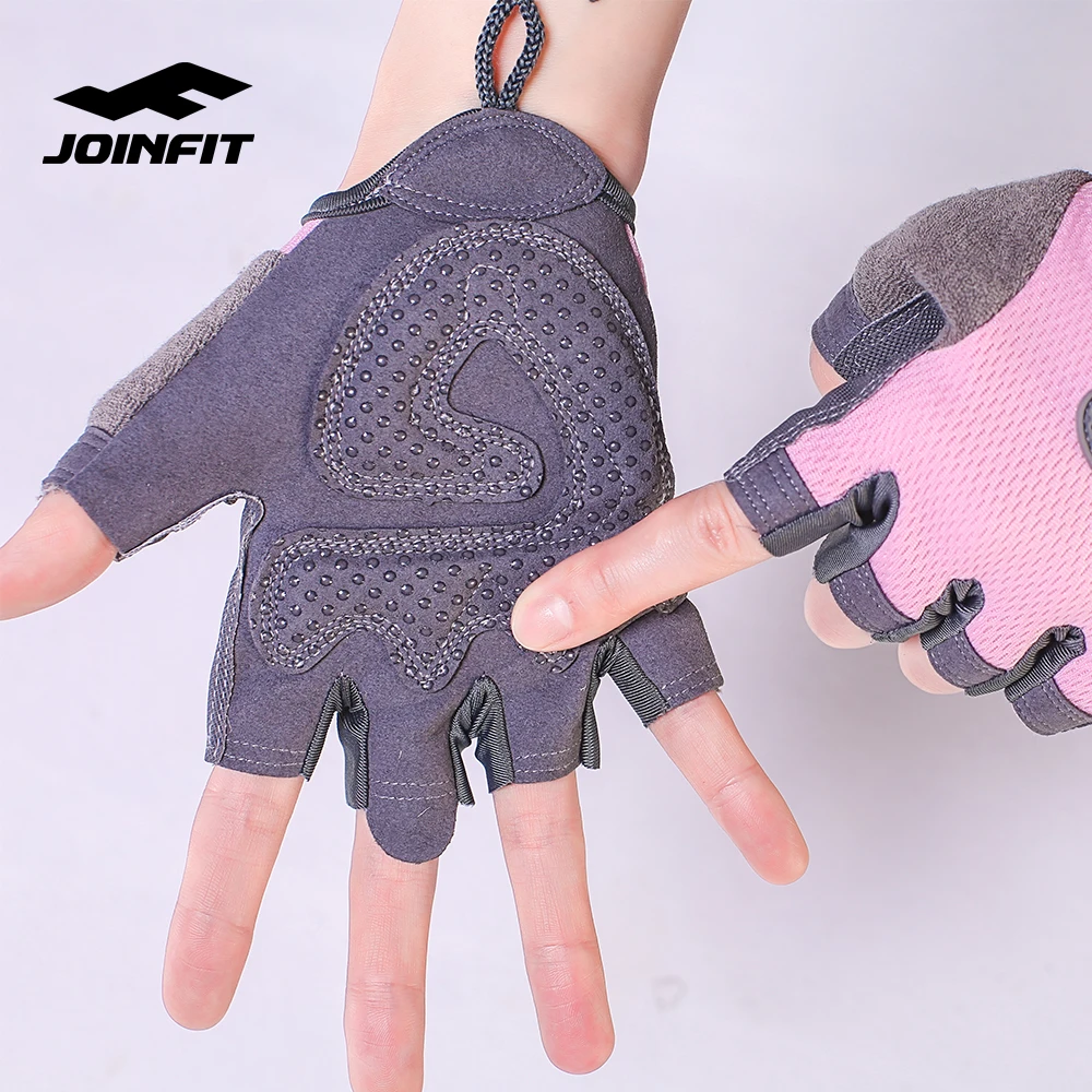 
JOINFIT Wholesale Custom Leather Workout Fitness Weight Lifting Gym Gloves 