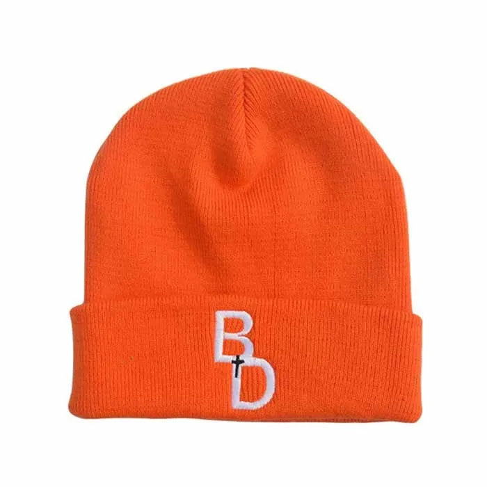 Fasion Skull Beanie Custom Winter Cap Warm Unisex Embroidered Logo Knitted Cap