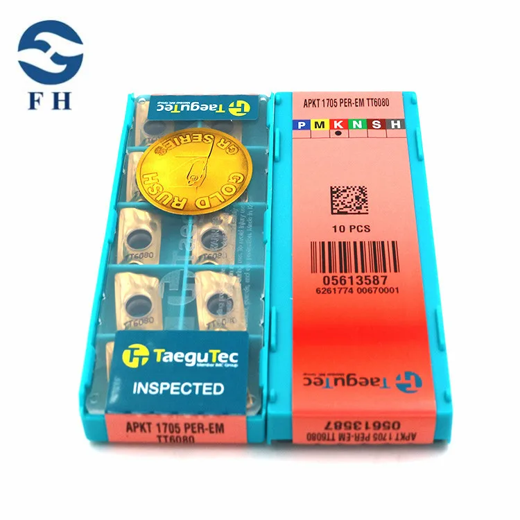 Taegutec inserts milling tools tungsten cutting tool APKT1705PER-EM TT6080