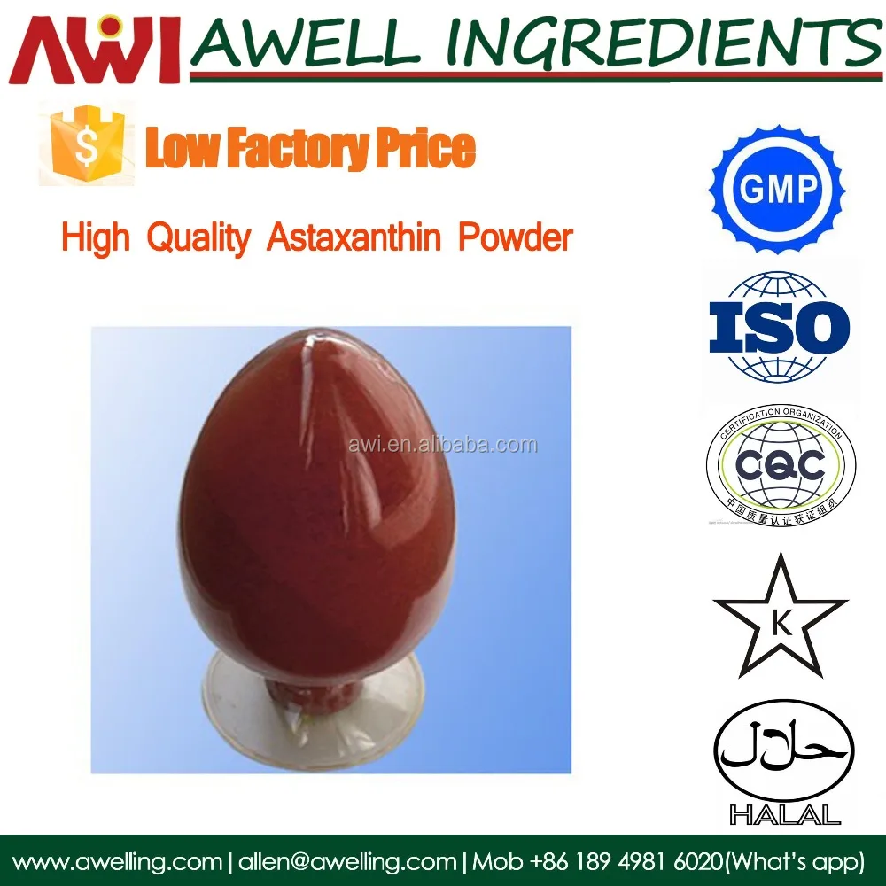 Pure Natural Astaxanthin Powder Natural Bulk Astaxanthin 3%