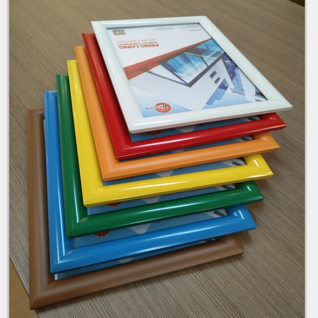 Nice profile colorful aluminum picture frame front snap on frame