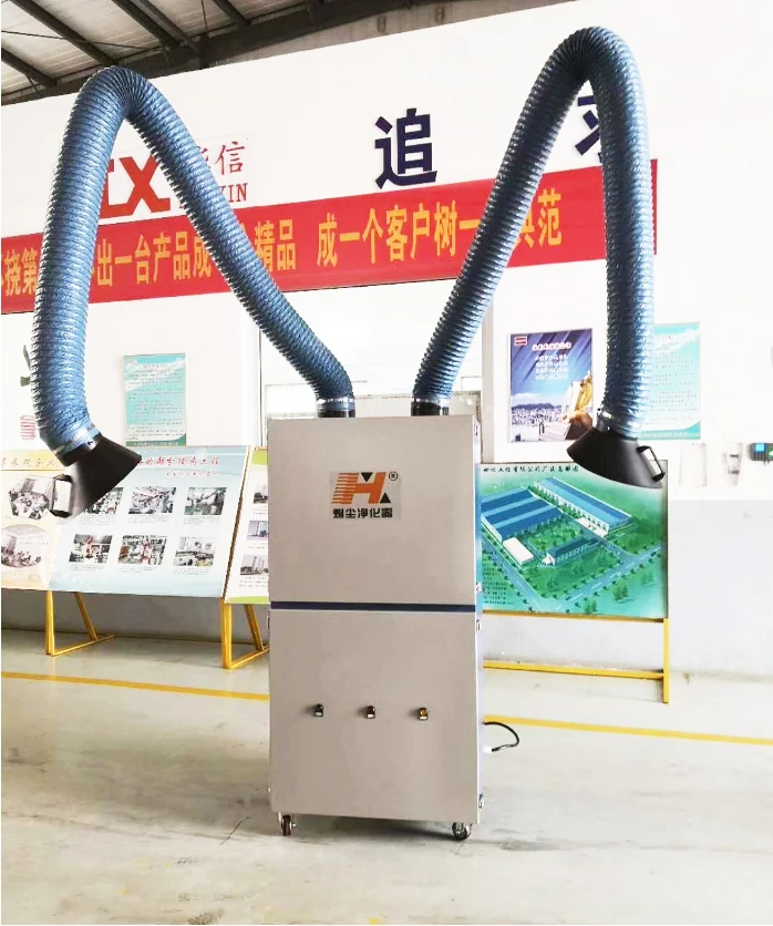 manufacturer Portable Welding Fume Collector Mobile Welding Dust Collector Fume Extractor with Self Cleaning System