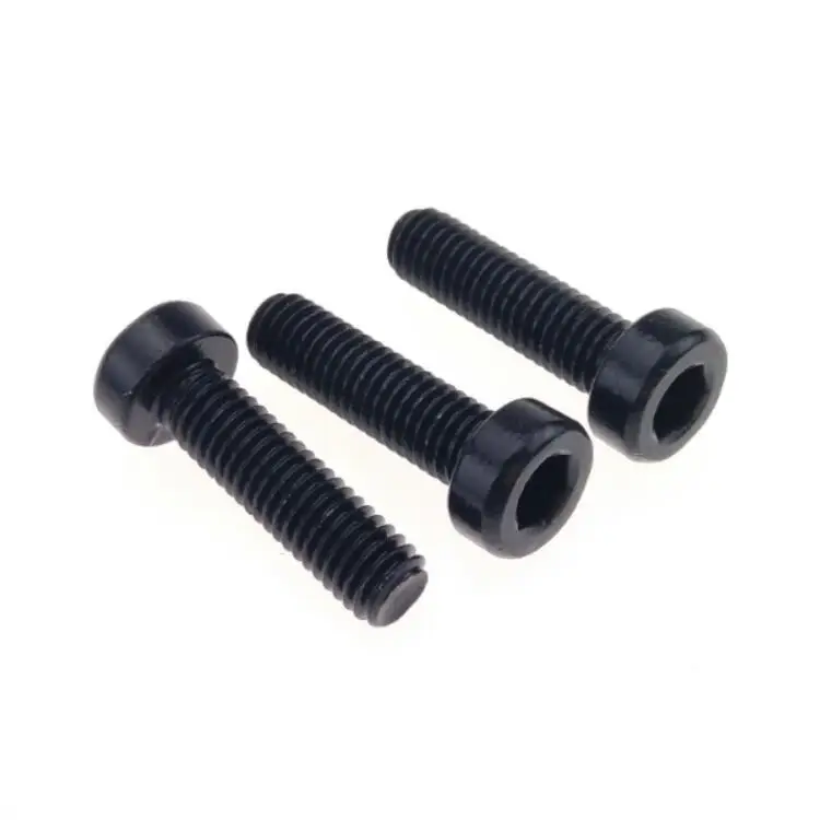 Винты с шестигранной головкой, 12,9 класса, черные, крепежные винты M5, стандартные резьбовые винты DIN 912