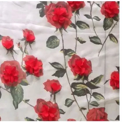 affinity lace trimming 3d trim Chiffon Embroidered Flower Lace Three-Dimensional Rose Fabric