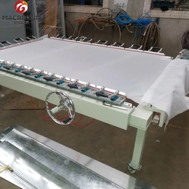Manual silk screen stretching machine for screen printing