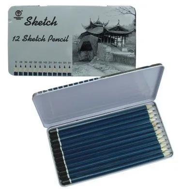 Высокое качество, оптовая продажа, набор эскизных карандашей, набор для рисования