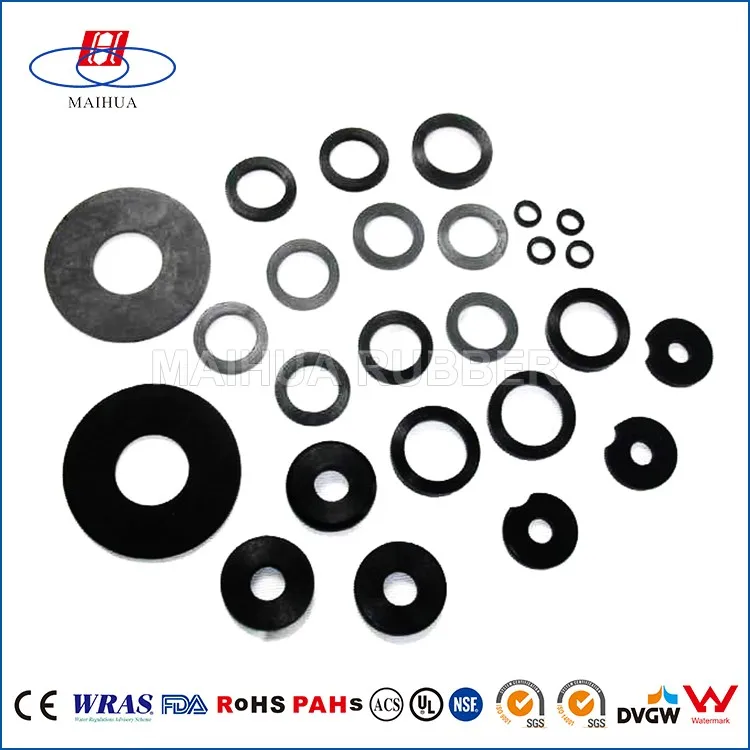 Silicone flat waterproof round rubber ring gasket for faucets