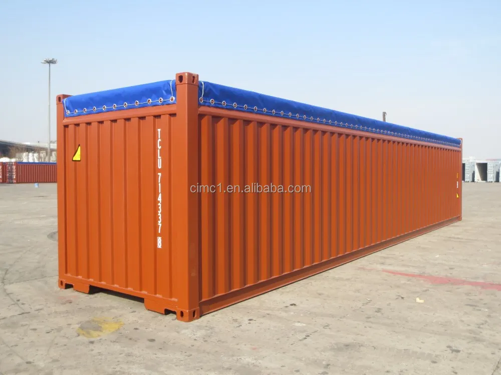 
40ft ISO9001 BV GL CCS ABS LR Certificated soft opentop container 