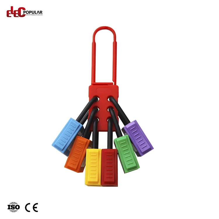 Super September Multiple Padlocks Lock Insulation Nylon Safety Lockout Hasp