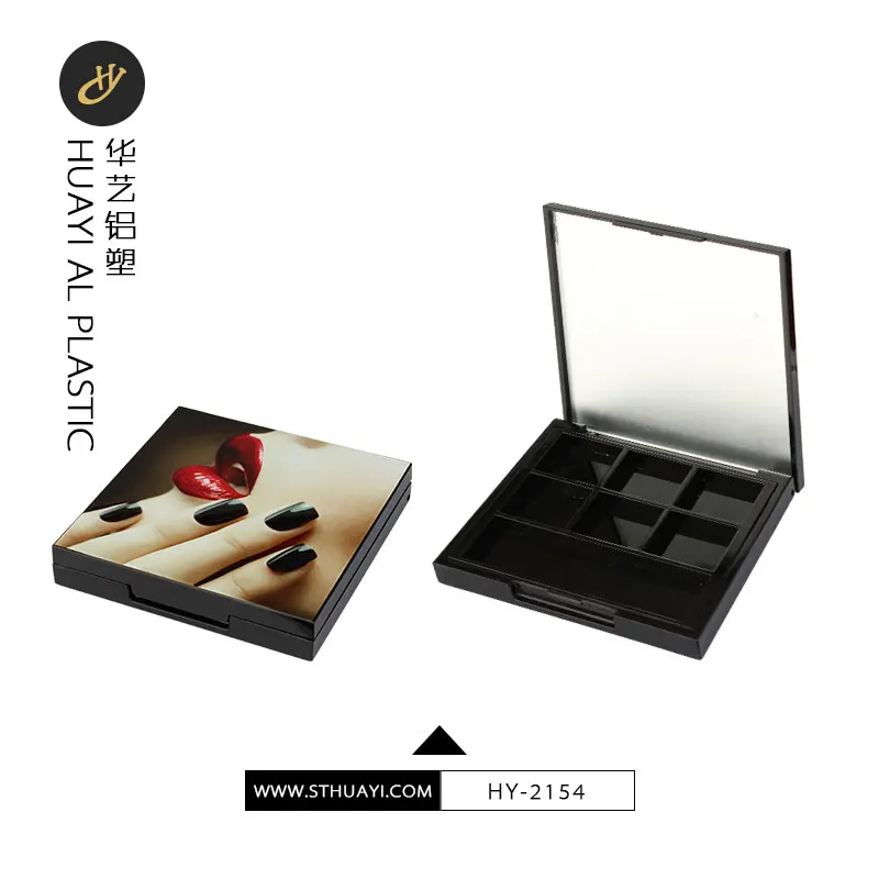 custom 3D printing wholesale makeup eyeshadow 6 colors packaging box