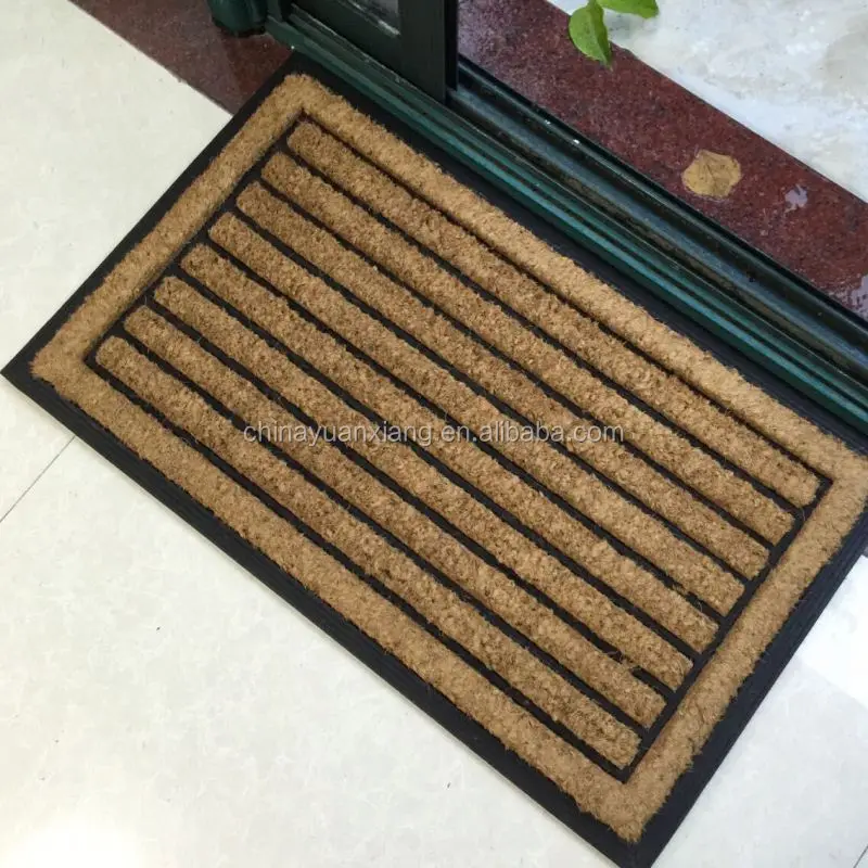 Entrance Brush Rubber Coir Mats for Walmart Target Aldi Leroy Merlin