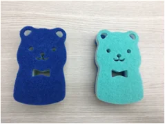 cute bear animal shape kitchen sponge
