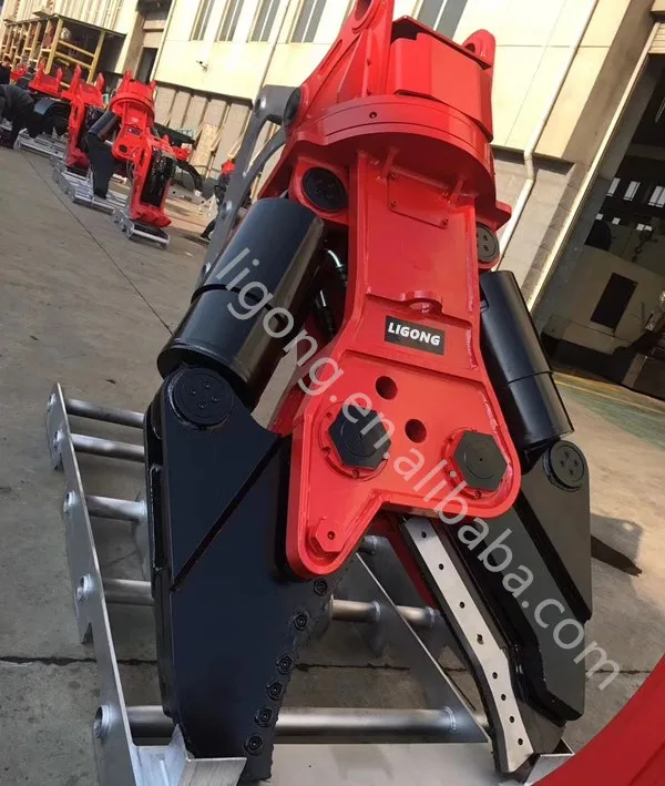 EX45 excavator with hydraulic shear,scrap shears with 18 months warranty