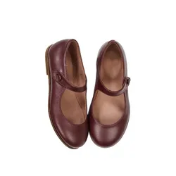 Осенне-зимние балетные Детские классические туфли из натуральной кожи, Детские Туфли Мэри Джейн для девочек