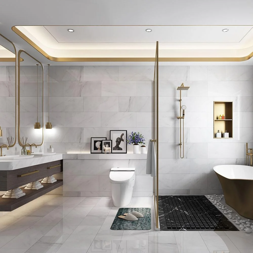 Century Mosaic Statuary White Marble Tiles and Marbles Flooring Tile 24x24 Wall Tiles