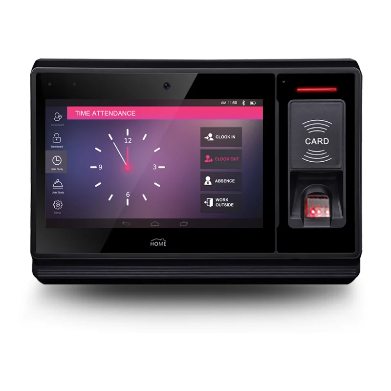 Biometric Fingerprint Reader time clock Employee Time Tracking Time Recording Machine