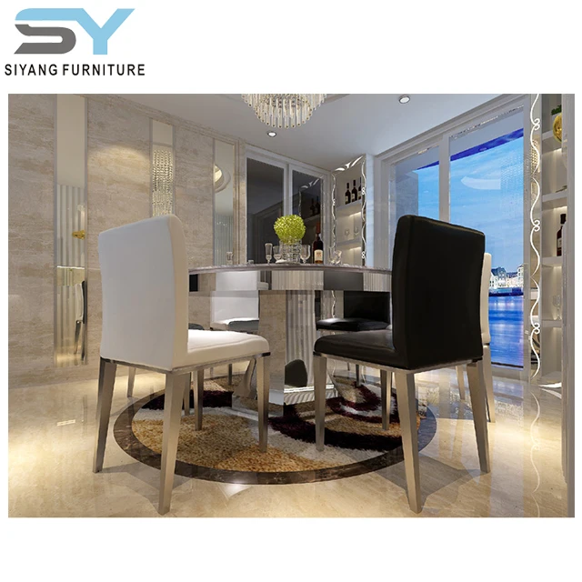 Hot selling modern design round dining table set CT030