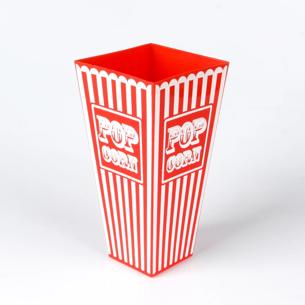 Full sizes popcorn bucket  food container cup plastic popcorn cup cheap price for packing