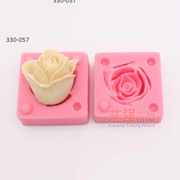 Baking Accessories 3d Mould Fondant Cake Decoration Food Grade Silicone Rose Flower Cake Molds