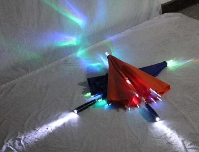 branded umberlla wholesale led light umbrella led stick umbrella auto open straight umbrella with hot sale