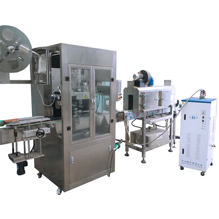 
Professional manufacturer auto shrink sleeve labeling machine for beverage fruit juice pet water bottles pack with steam tunnel 