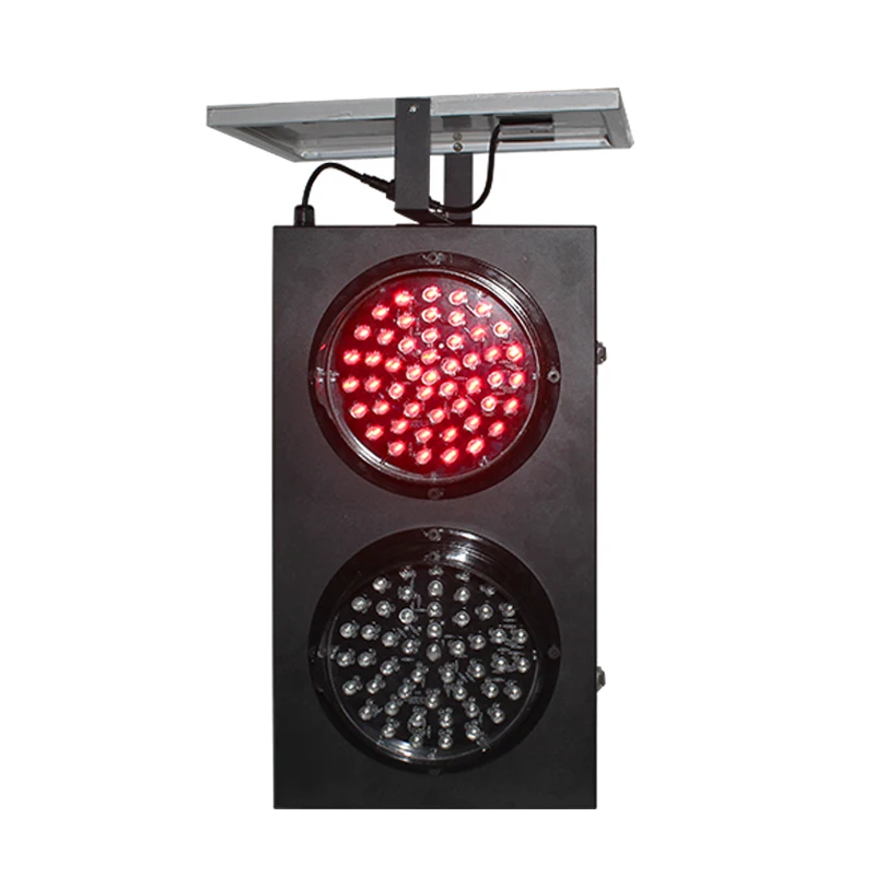 
remote control 200mm led green solar traffic light 