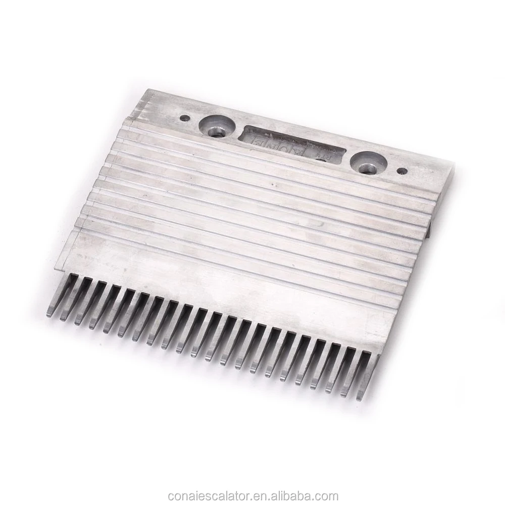 CNACP-142 эскалатора запасных частей-2 отверстия и 202 мм алюминий право Нескользящая расчешите цена плиты с 22 зубы