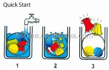 Hot Selling Magic Plastic Wash Ball Eco-Friendly Laundry Rubber Washing for Jeans Washing Ball