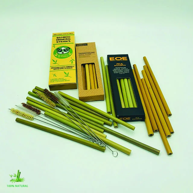 22cm bamboo straw drinking hot selling reusable strawseco-green wheat straw