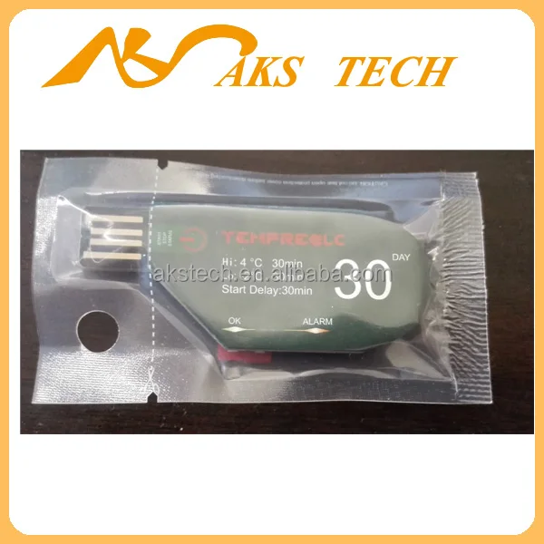 Холодовой Цепи Регистратор Данных Температуры 60 Дней Записи Single Use Регистратор