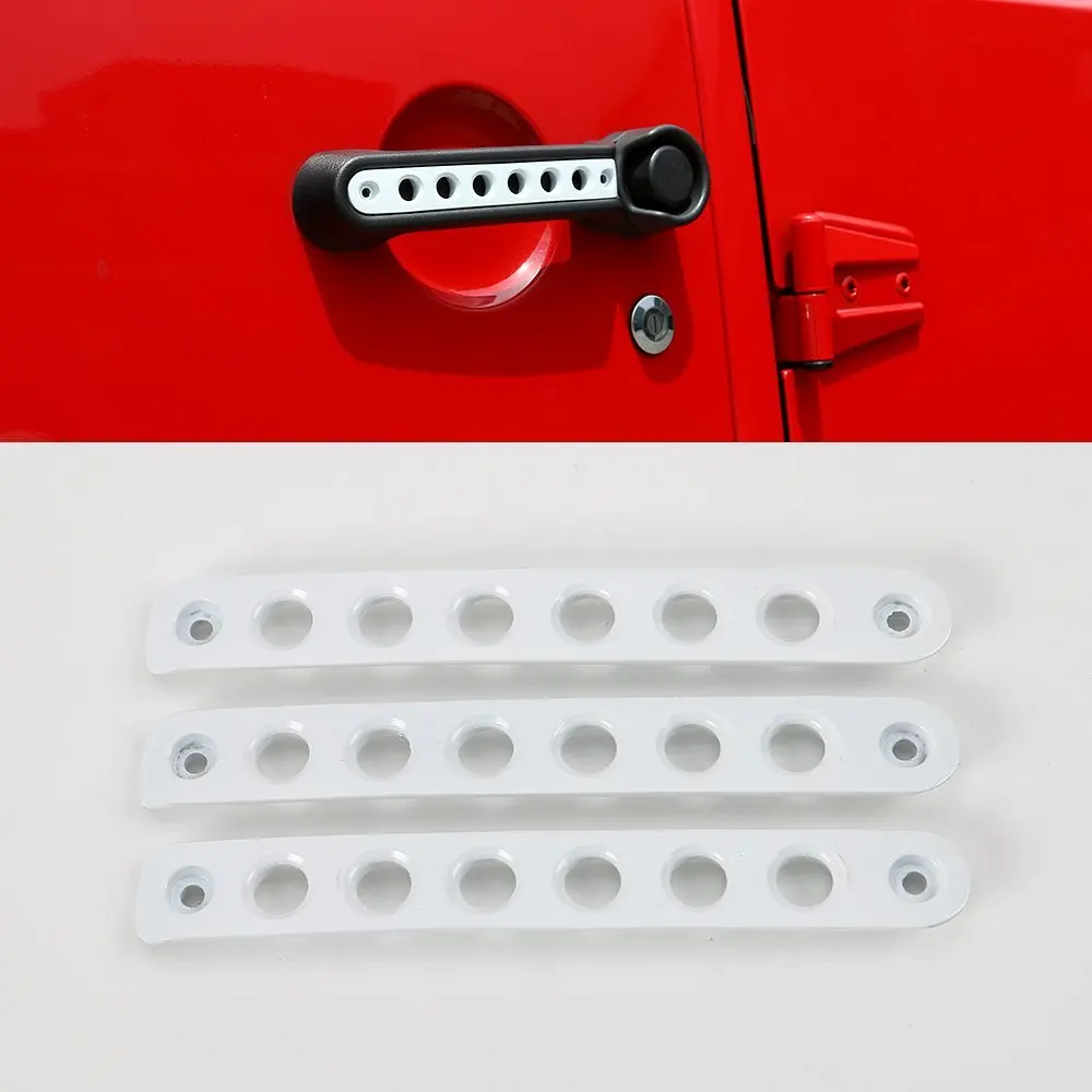 Синяя Передняя и задняя дверь, автомобильная ручка захвата, вставка, накладка, автомобильные аксессуары 2007 - 2016 для Jeep Wrangler JK и неограниченные аксессуары