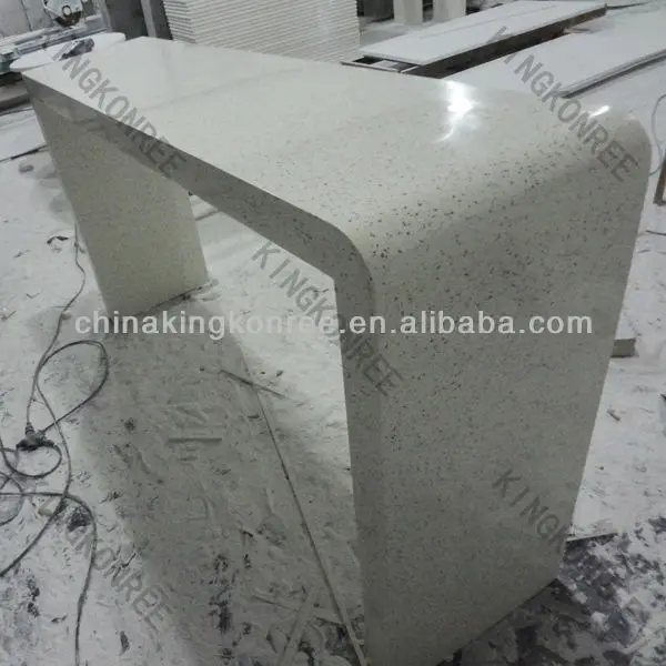 Artificial marble acrylic solid surface long narrow bar table