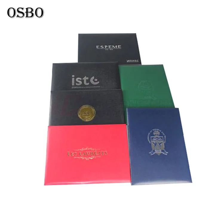 Graduation Diploma Leather Holder File Certificate Cover Folder Holder