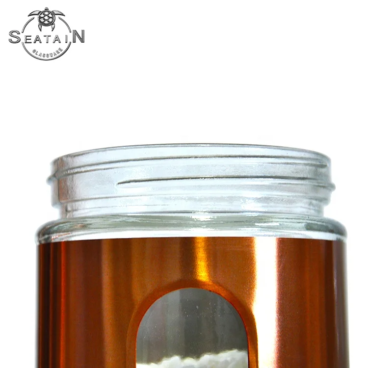 custom airtight stainless steel kitchen set glass food storage jar
