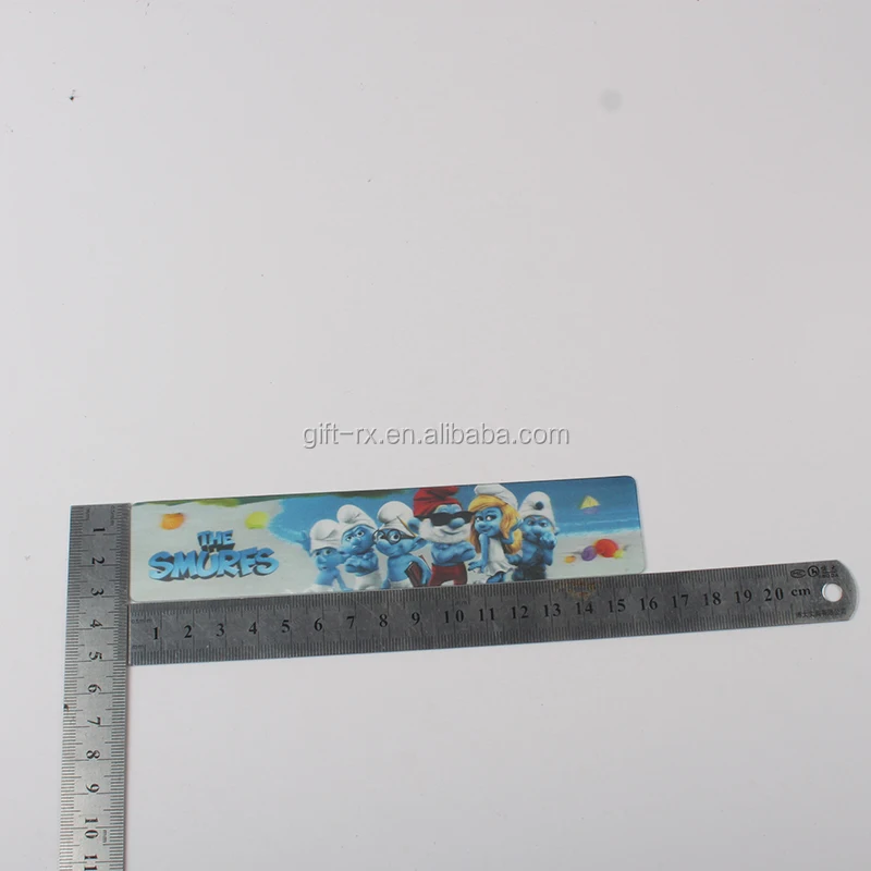 Promotion Cheap Custom 3D Lenticular Ruler Plastic 3D Lenticular Token for Use