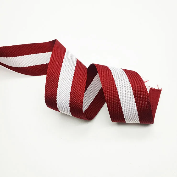 Custom Color High Quality  Strip Polyester Shoe Webbing